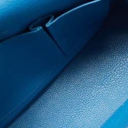 مملوكة مسبقًا حقيبة هيرمس جيبسيير 28 جلد توغو بلو ميكونونوس إكسسوار مطلي بلاديوم