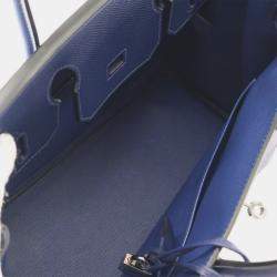 Pre Owned Hermes Birkin 30 Blue Saphir Epsom Bag 