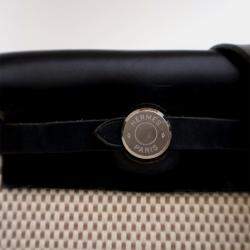 Pre Owned Hermes Noir Toile Herbag TPM