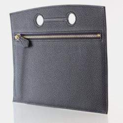 Pre Owned Hermes Birkin Noir Togo Backpocket Pouch 21
