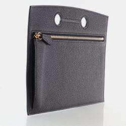 Pre Owned Hermes Birkin Noir Togo Backpocket Pouch 21