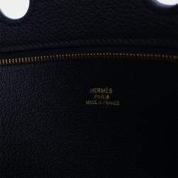 Pre Owned Hermes Birkin Noir Togo Backpocket Pouch 21