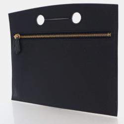 Pre Owned Hermes Birkin Noir Togo Backpocket Pouch 21