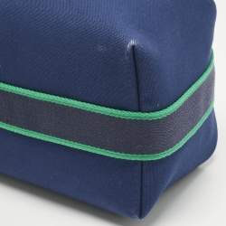 Pre Owned Hermes Marine Canvas Large Bride-a-Brac Pouch