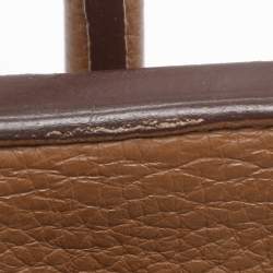 Pre Owned Hermes Alezan Taurillon Clemence Leather Palladium Finish Birkin 35 Bag