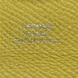 Pre Owned Hermes Kiwi Epsom Leather Bastia Coin Purse