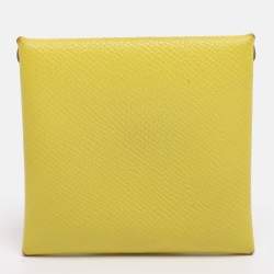 Pre Owned Hermes Kiwi Epsom Leather Bastia Coin Purse