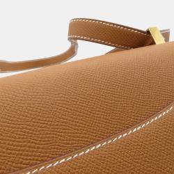 Pre Owned Hermes Constance Size 24 Miroir Gold Epsom Bag