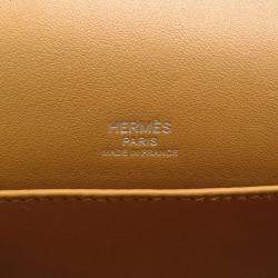 Pre Owned Hermes Geta Camel Chevre Myzore Goatskin Bag