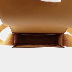 Pre Owned Hermes Geta Camel Chevre Myzore Goatskin Bag
