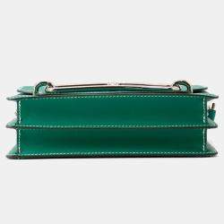 Pre Owned Hermes Sac Roulis Size 23 Vert Vertigo Evercolor Bag 