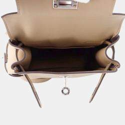 مملوكة مسبقًا Hermes Kelly Jump Beige Marfa Swift Leather