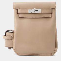مملوكة مسبقًا Hermes Kelly Jump Beige Marfa Swift Leather