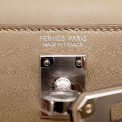 مملوكة مسبقًا Hermes Kelly Jump Beige Marfa Swift Leather