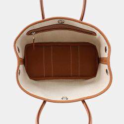Pre Owned Hermes Neo Garden Size 23 Gold Negonda Leather  Bag 
