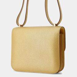 Pre Owned Hermes Constance3 Miroir Size Mini Dore Chevre Shamqila Bag