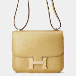 Pre Owned Hermes Constance3 Miroir Size Mini Dore Chevre Shamqila Bag