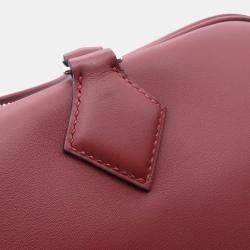 Pre Owned Hermes Plume Size 32 Rouge H Swift Leather Bag