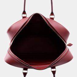 Pre Owned Hermes Plume Size 32 Rouge H Swift Leather Bag