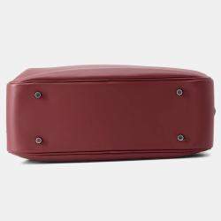 Pre Owned Hermes Plume Size 32 Rouge H Swift Leather Bag