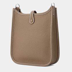 Pre Owned Hermes Evelyne Amazon Long TPM Etoupe/Blue Indigo Taurillon Clemence Bag