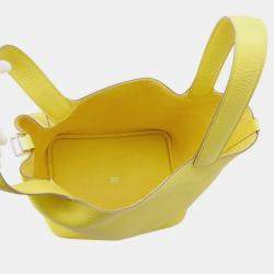 Pre Owned Hermes Picotin Lock Lime Taurillon Clemence MM