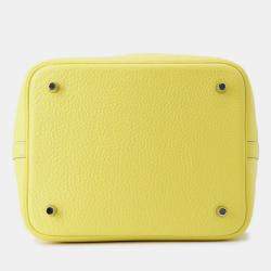 Pre Owned Hermes Picotin Lock Lime Taurillon Clemence MM