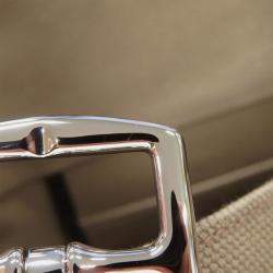 Pre Owned Hermes Etrivieres Shopping Beige Marfa/Black Towargoelan Vache Hunter Leather