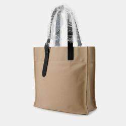Pre Owned Hermes Etrivieres Shopping Beige Marfa/Black Towargoelan Vache Hunter Leather