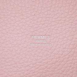 Pre Owned Hermes Picotin Lock Rose Sakura Taurillon Clemence PM