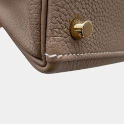 Pre Owned Hermes Kelly Retourne Etoupe Togo Leather 25