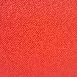 Pre Owned Hermes Orange Leather Silky Half Wallet