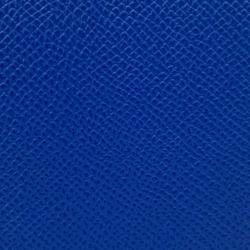 Pre Owned Hermes Blue Leather Silky Half Wallet