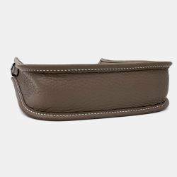 Pre Owned Hermes Evelyn 16 Brown Grey Leather Bag