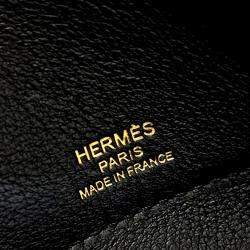Pre Owned Hermes Bolide Secret Black Leather Bag
