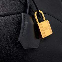 Pre Owned Hermes Bolide Secret Black Leather Bag