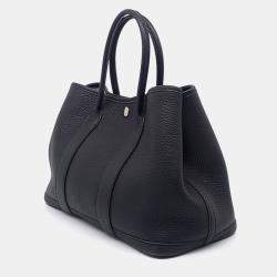 Pre Owned حقيبة هيرمس جاردن بارتي 30 جلد أسود