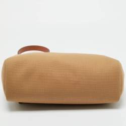 Pre Owned حقيبة هيرميس هيرباج 31 قماش تويلي إيكرو/طبيعي جلدي عجل فاش