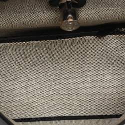 Pre Owned Hermes Black Coated Canvas and Leather Limited Edition Herbag Zip 31 Bag