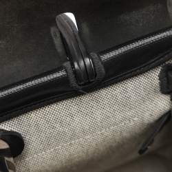 Pre Owned Hermes Black Coated Canvas and Leather Limited Edition Herbag Zip 31 Bag