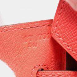 Pre Owned Hermes Birkin 30 Rouge Pivoine Epsom Leather Tote Bag