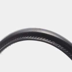 Pre Owned Hermes Kelly 28 Black Box Calf Leather Top Handle Bag