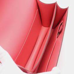 مملوكة مسبقًا حقيبة هيرمس كونستانس ميني جلد إبسوم وردي أزاليا حقيبة كتف