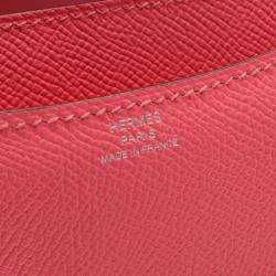 مملوكة مسبقًا حقيبة هيرمس كونستانس ميني جلد إبسوم وردي أزاليا حقيبة كتف