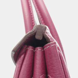 Pre Owned Hermes Birkin 30 Tosca Taurillon Clemence Leather Tote Bag