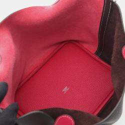 Pre Owned Hermes Picotin Lock 22 Multicolor Taurillon Clemence Leather Shoulder Bag