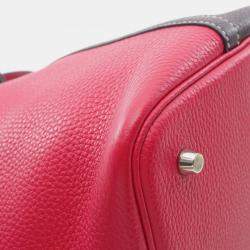 Pre Owned Hermes Picotin Lock 22 Multicolor Taurillon Clemence Leather Shoulder Bag