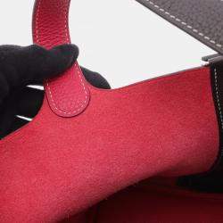 Pre Owned Hermes Picotin Lock 22 Multicolor Taurillon Clemence Leather Shoulder Bag