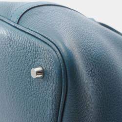 Pre Owned Hermes Picotin Lock 22 Colvert Taurillon Clemence Leather Shoulder Bag