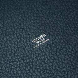 Pre Owned Hermes Picotin Lock 22 Colvert Taurillon Clemence Leather Shoulder Bag